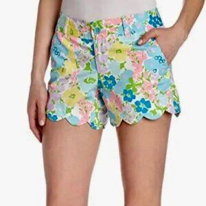 LILLY PULITZER Buttercup Short in Blossom pattern Sz 12 Preppy